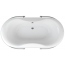 Oval bathtub